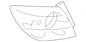 Lamp outer wing right Mazda3 03-08 HB rest