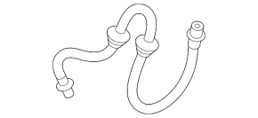 Rear left brake hose for Land Rover Range Rover Evoque 16-18 rest.