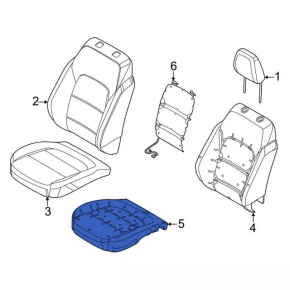 Ford Bronco Sport 21-25 passenger presence sensor without foam