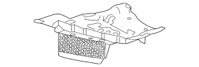 Rear Air Intake Acura MDX 17-20 Rest