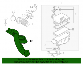 Air intake Toyota Sienna 21-25