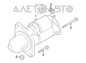 Starter Subaru Impreza 17-23 GK automatic transmission