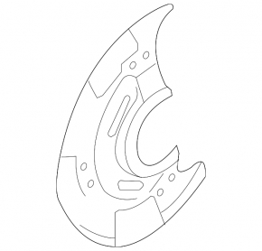 Subaru b9 Tribeca front left brake disc cover