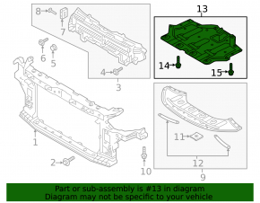 Engine protection Hyundai Sonata 16-17 hybrid