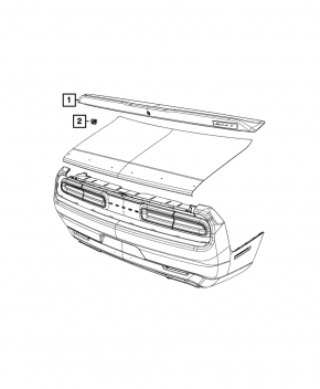 Rear view camera for Dodge Challenger 15-23 rest.