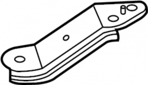 Front subframe burdock right Nissan Pathfinder 13-20