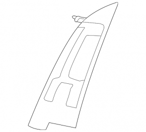 Lower left rear pillar trim for VW Tiguan 2017, beige
