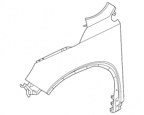 Front left fender Honda Pilot 23-25