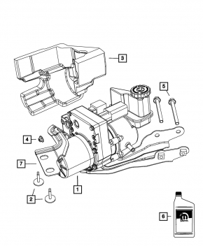 Power steering pump Dodge Charger 11-14 electric AWD