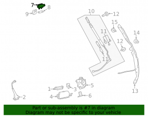 Left tailgate hinge for Toyota Rav4 13-18