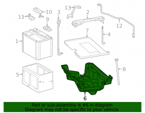 Battery tray Lexus IS 14-20