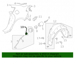 Honda Accord 18-22 Fuel Door Lock