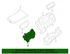 Lexus CT200h Underhood Fuse Box 14-17