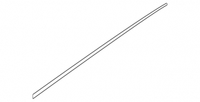 Upper rear right door molding Nissan Sentra 13-19 matt