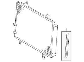 Lexus ES350 13-18 air conditioner condenser radiator