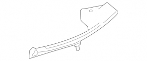 Mercedes GLC 16-22 black rear right door sill trim