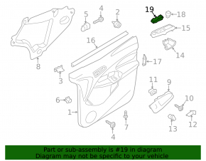 Front Left Window Regulator Ford Escape MK3 13-19