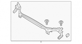 Lincoln MKZ 13-16 metal TV top bar
