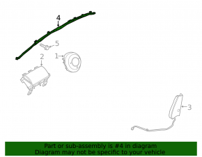 Right side curtain airbag for Mazda 6 18-21 that exploded