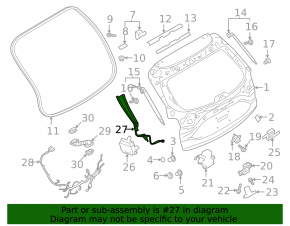 Left Trunk Tilt Sensor Mazda CX-5 17-22