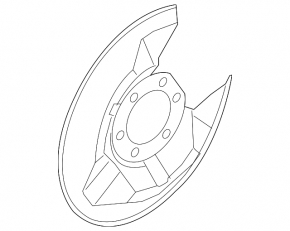 Brake disc cover rear left Mazda CX-5 17-