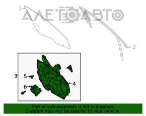 Window lifter with motor front left Ford Escape MK4 20-23