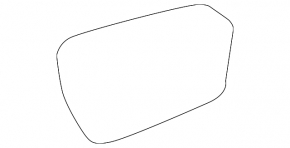 Right mirror element for Land Rover Range Rover Velar 18-23, heated, auto-dimming, BSM