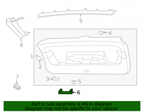 Interior tailgate handle, black, Volkswagen ID.4 23-25