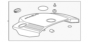 Cadillac CTS 14- 3.6 engine cover cracks, broken mount
