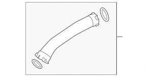 Right intercooler pipe for BMW 5 F10 12-16 2.0T