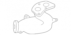 Left exhaust manifold for Subaru Impreza WRX GH 2008-2014 2.5T