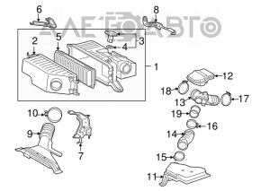 Air duct Toyota Highlander 01-07