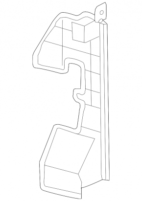 Radiator deflector left Nissan Rogue 14-16