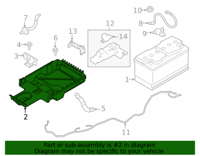 Battery tray Volvo XC90 16-23