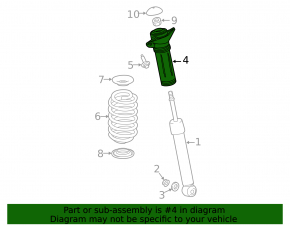 Shock absorber support rear left Toyota Prius 50 19-22