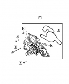 Water pump Dodge Durango 11-12 5.7