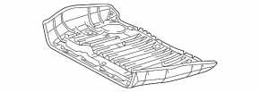 Toyota Sienna 11-20 trunk trough