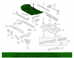 Toyota Sienna 11-20 trunk trough