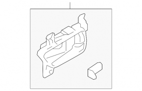 Door handle inner rear right Subaru XV Crosstrek 13-17
