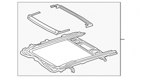 Hatch mechanism frame Lexus UX200 UX250h 19-