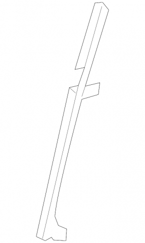 Rear left door glass guide Lexus NX200t NX300 NX300h 15-21