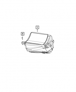 Jeep Grand Cherokee WL 21-25 windshield projection