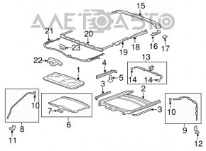 Acura MDX 07-13 Sunroof Assembly