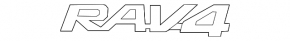 Emblem inscription "RAV4" trunk door Toyota Rav4 19-