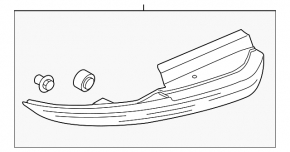 Subaru B9 Tribeca right rear bumper reflector