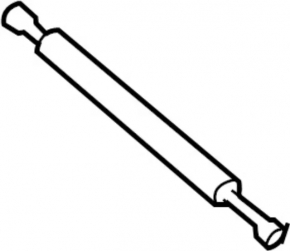 Left trunk lid shock absorber Infiniti G37 08-13 2d, under spoiler