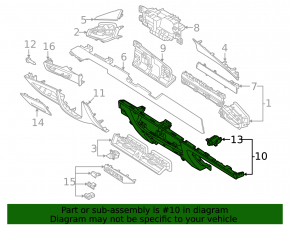 Kia Niro 23-26 front panel center lower trim scratches