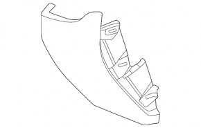 Chevrolet Equinox EV 24-26 black lower right front panel trim