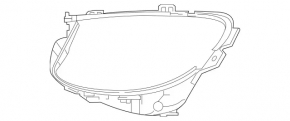 Front left headlight seal Mercedes W213 E 21-23