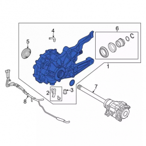 Front gearbox Ford Explorer 20-23 3.0T AWD